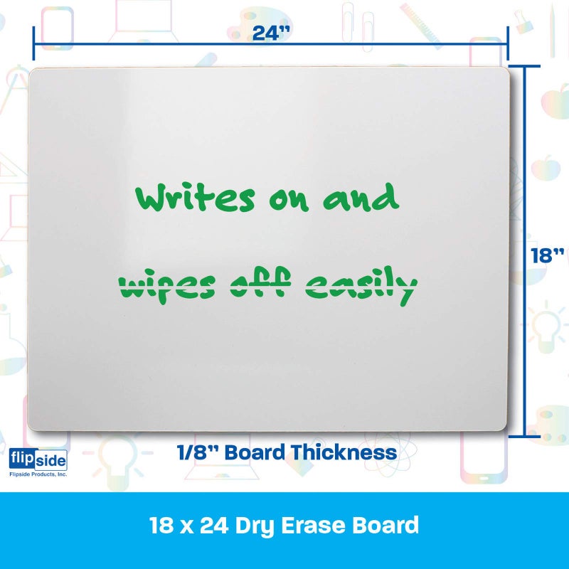 Flipside Products Dry Erase Board, 18" x 24", Pack of 3 - Image 5